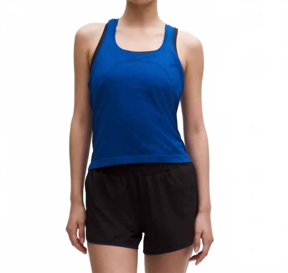 NEW LULULEMON swiftly tech racerback tank top 2.0 in clubhouse blue/jet stream